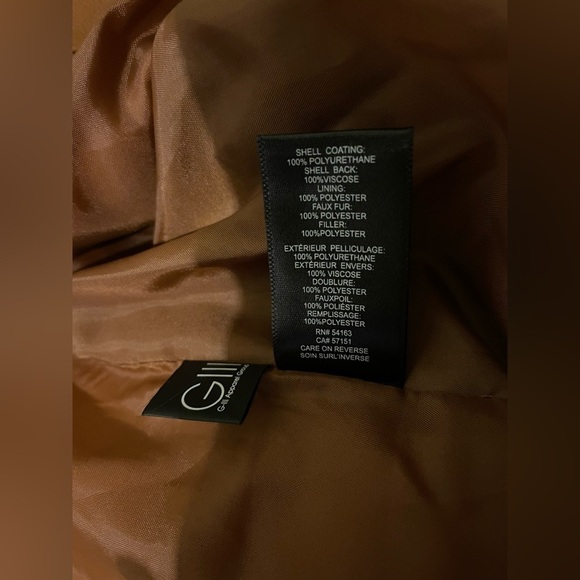 Kenneth Cole faux fur quilted faux leather jacket-medium NWOT - Picture 9 of 10